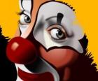 Клоун носом красное лицо